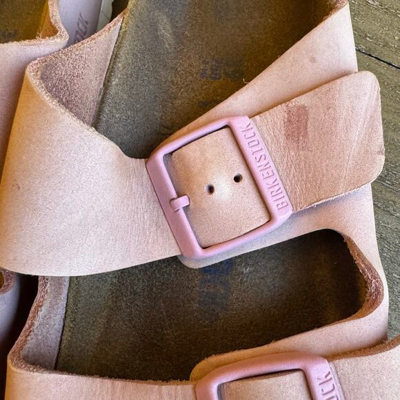 Birkenstock Arizona Soft Footbed Pink Clay US 8-8.5 EU 39 Suede Upper Narrow - Picture 10 of 11